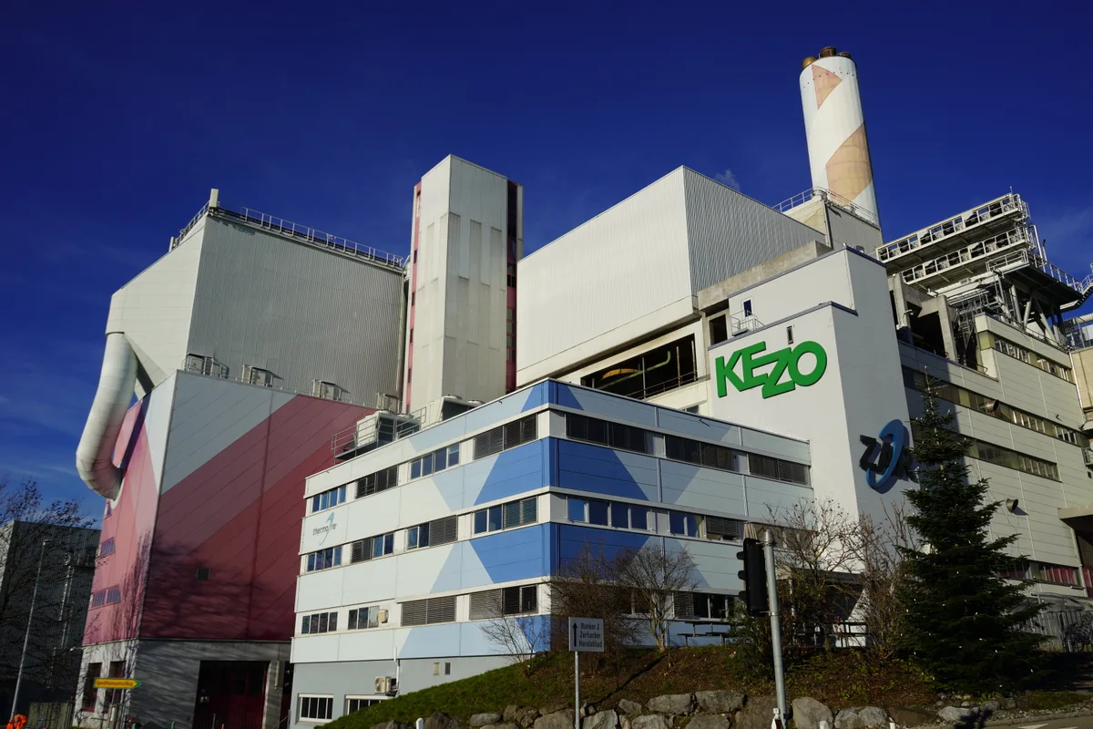 Die Kehrichtverbrennungsanlage Zürcher Oberland, kurz Kezo.